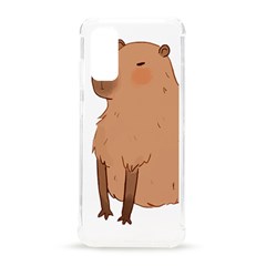 Capybara T- Shirt Cute Capybara Illustration T- Shirt (3) Yoga Reflexion Pose T- Shirtyoga Reflexion Pose T- Shirt Samsung Galaxy S20 6 2 Inch Tpu Uv Case by hizuto