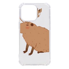 Capybara T- Shirt Cute Capybara With A Baby Goat On Its Head T- Shirt Yoga Reflexion Pose T- Shirtyoga Reflexion Pose T- Shirt Iphone 13 Pro Tpu Uv Print Case by hizuto