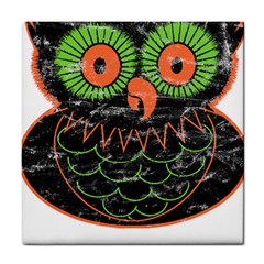 Vintage Halloween Owl T- Shirt Vintage Halloween Owl T- Shirt Tile Coaster