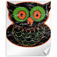 Vintage Halloween Owl T- Shirt Vintage Halloween Owl T- Shirt Canvas 11  x 14 
