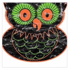 Vintage Halloween Owl T- Shirt Vintage Halloween Owl T- Shirt Square Satin Scarf (36  x 36 )
