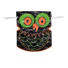 Vintage Halloween Owl T- Shirt Vintage Halloween Owl T- Shirt Lightweight Drawstring Pouch (L)