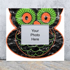 Vintage Halloween Owl T- Shirt Vintage Halloween Owl T- Shirt White Wall Photo Frame 5  X 7  by ZUXUMI