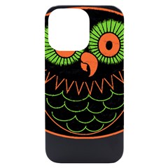 Vintage Halloween Owl T- Shirt Vintage Halloween Owl T- Shirt iPhone 14 Pro Max Black UV Print Case