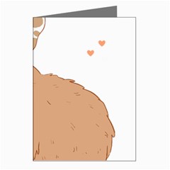 Capybara T- Shirt Cute Capybara With A Little Goat Friend On Its Head T- Shirt Yoga Reflexion Pose T- Shirtyoga Reflexion Pose T- Shirt Greeting Cards (pkg Of 8) by hizuto