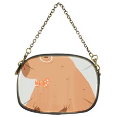 Capybara T- Shirt Cute Gentlemen Capybara T- Shirt Yoga Reflexion Pose T- Shirtyoga Reflexion Pose T- Shirt Chain Purse (two Sides) by hizuto