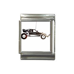 Vintage Rc Cars T- Shirt Grunge Vintage Modelcar Classic Rc Buggy Racing Cars Addict T- Shirt (1) Italian Charm (13mm) by ZUXUMI