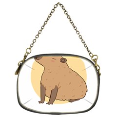 Capybara T- Shirt Cute Gentlemen Capybara T- Shirt Yoga Reflexion Pose T- Shirtyoga Reflexion Pose T- Shirt Chain Purse (one Side) by hizuto