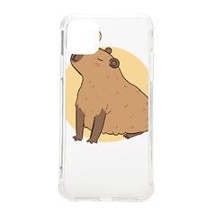 Capybara T- Shirt Cute Gentlemen Capybara T- Shirt Yoga Reflexion Pose T- Shirtyoga Reflexion Pose T- Shirt Iphone 11 Pro Max 6 5 Inch Tpu Uv Print Case by hizuto