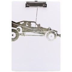 Vintage Rc Cars T- Shirt Vintage Modelcar Retro Rc Buggy Racing Cars Addict T- Shirt (1) A4 Acrylic Clipboard by ZUXUMI