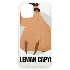 Capybara T- Shirt Gentlemen Capybara - A Cute Funny Capybara Illustration T- Shirt Yoga Reflexion Pose T- Shirtyoga Reflexion Pose T- Shirt Iphone 12/12 Pro Tpu Uv Print Case by hizuto