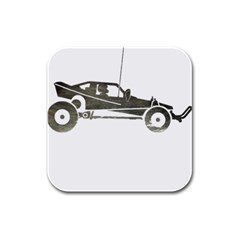 Vintage Rc Cars T- Shirt Vintage Sundown Retro Rc Buggy Racing Cars Addict T- Shirt Rubber Square Coaster (4 Pack) by ZUXUMI