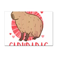 Capybara T- Shirt Just A Girl Who Loves Capybaras T- Shirt Yoga Reflexion Pose T- Shirtyoga Reflexion Pose T- Shirt Sticker A4 (10 Pack)