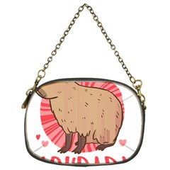 Capybara T- Shirt Just A Girl Who Loves Capybaras T- Shirt Yoga Reflexion Pose T- Shirtyoga Reflexion Pose T- Shirt Chain Purse (one Side) by hizuto