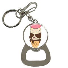 Cat Ice Cream T- Shirt Cute Cat Cream Cone T- Shirt Yoga Reflexion Pose T- Shirtyoga Reflexion Pose T- Shirt Bottle Opener Key Chain by hizuto