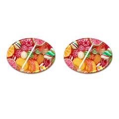 Aesthetic Candy Art Cufflinks (oval) by Internationalstore