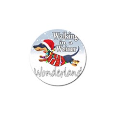 Weiner T- Shirt Walking In A Weiner Wonderland T- Shirt (1) Golf Ball Marker (10 Pack) by ZUXUMI