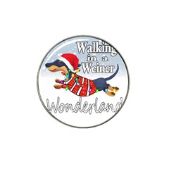 Weiner T- Shirt Walking In A Weiner Wonderland T- Shirt (1) Hat Clip Ball Marker by ZUXUMI