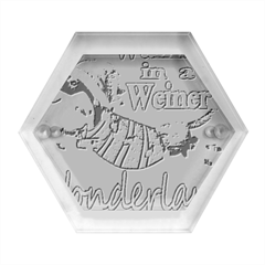 Weiner T- Shirt Walking In A Weiner Wonderland T- Shirt (1) Hexagon Wood Jewelry Box by ZUXUMI