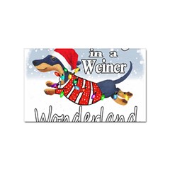 Weiner T- Shirt Walking In A Weiner Wonderland T- Shirt (1) Weiner T- Shirt Walking In A Weiner Wonderland T- Shirt Sticker Rectangular (10 pack)