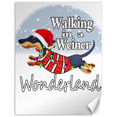 Weiner T- Shirt Walking In A Weiner Wonderland T- Shirt (1) Weiner T- Shirt Walking In A Weiner Wonderland T- Shirt Canvas 18  x 24 