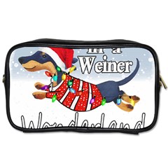 Weiner T- Shirt Walking In A Weiner Wonderland T- Shirt (1) Weiner T- Shirt Walking In A Weiner Wonderland T- Shirt Toiletries Bag (One Side)