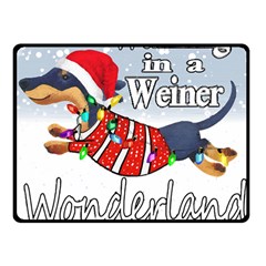 Weiner T- Shirt Walking In A Weiner Wonderland T- Shirt (1) Weiner T- Shirt Walking In A Weiner Wonderland T- Shirt Fleece Blanket (Small)