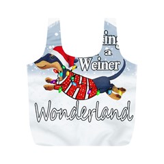 Weiner T- Shirt Walking In A Weiner Wonderland T- Shirt (1) Weiner T- Shirt Walking In A Weiner Wonderland T- Shirt Full Print Recycle Bag (M)