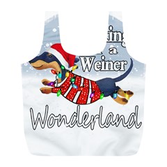 Weiner T- Shirt Walking In A Weiner Wonderland T- Shirt (1) Weiner T- Shirt Walking In A Weiner Wonderland T- Shirt Full Print Recycle Bag (L)