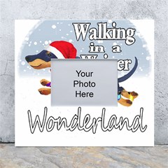 Weiner T- Shirt Walking In A Weiner Wonderland T- Shirt (1) Weiner T- Shirt Walking In A Weiner Wonderland T- Shirt White Wall Photo Frame 5  x 7 