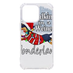 Weiner T- Shirt Walking In A Weiner Wonderland T- Shirt (1) Weiner T- Shirt Walking In A Weiner Wonderland T- Shirt iPhone 13 Pro TPU UV Print Case