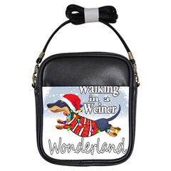 Weiner T- Shirt Walking In A Weiner Wonderland T- Shirt (1) Weiner T- Shirt Walking In A Weiner Wonderland T- Shirt Welder T- Shirt Funny Welder T- Shirt Girls Sling Bag