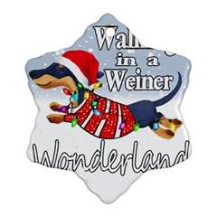 Weiner T- Shirt Walking In A Weiner Wonderland T- Shirt (1) Weiner T- Shirt Walking In A Weiner Wonderland T- Shirt Welder T- Shirt Funny Welder T- Shirt Ornament (snowflake) by ZUXUMI