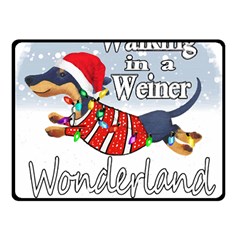 Weiner T- Shirt Walking In A Weiner Wonderland T- Shirt (1) Weiner T- Shirt Walking In A Weiner Wonderland T- Shirt Welder T- Shirt Funny Welder T- Shirt Two Sides Fleece Blanket (Small)