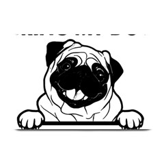 Black Pug Dog If I Cant Bring My Dog I T- Shirt Black Pug Dog If I Can t Bring My Dog I m Not Going Plate Mats