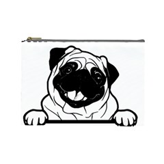 Black Pug Dog If I Cant Bring My Dog I T- Shirt Black Pug Dog If I Can t Bring My Dog I m Not Going Cosmetic Bag (Large)