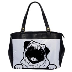 Black Pug Dog If I Cant Bring My Dog I T- Shirt Black Pug Dog If I Can t Bring My Dog I m Not Going Oversize Office Handbag