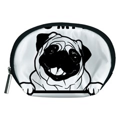 Black Pug Dog If I Cant Bring My Dog I T- Shirt Black Pug Dog If I Can t Bring My Dog I m Not Going Accessory Pouch (Medium)