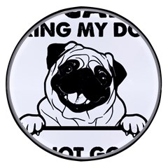 Black Pug Dog If I Cant Bring My Dog I T- Shirt Black Pug Dog If I Can t Bring My Dog I m Not Going Wireless Fast Charger(Black)