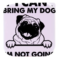 Black Pug Dog If I Cant Bring My Dog I T- Shirt Black Pug Dog If I Can t Bring My Dog I m Not Going Stacked food storage container