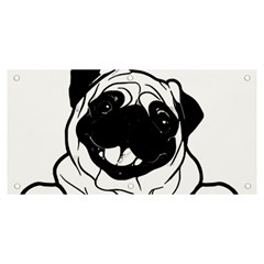 Black Pug Dog If I Cant Bring My Dog I T- Shirt Black Pug Dog If I Can t Bring My Dog I m Not Going Banner and Sign 6  x 3 