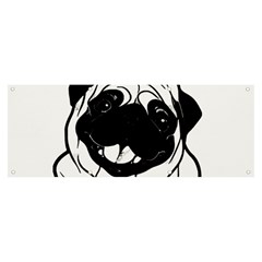 Black Pug Dog If I Cant Bring My Dog I T- Shirt Black Pug Dog If I Can t Bring My Dog I m Not Going Banner and Sign 8  x 3 