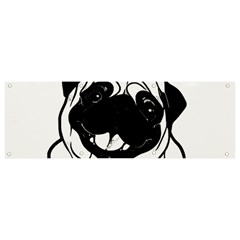 Black Pug Dog If I Cant Bring My Dog I T- Shirt Black Pug Dog If I Can t Bring My Dog I m Not Going Banner and Sign 9  x 3 