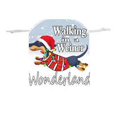 Weiner T- Shirt Walking In A Weiner Wonderland T- Shirt (1) Lightweight Drawstring Pouch (l)