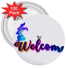 Arts 3  Buttons (100 Pack)  by Internationalstore