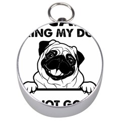 Black Pug Dog If I Cant Bring My Dog I T- Shirt Black Pug Dog If I Can t Bring My Dog I m Not Going Silver Compasses by EnriqueJohnson