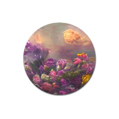 Floral Blossoms  Magnet 3  (round) by Internationalstore