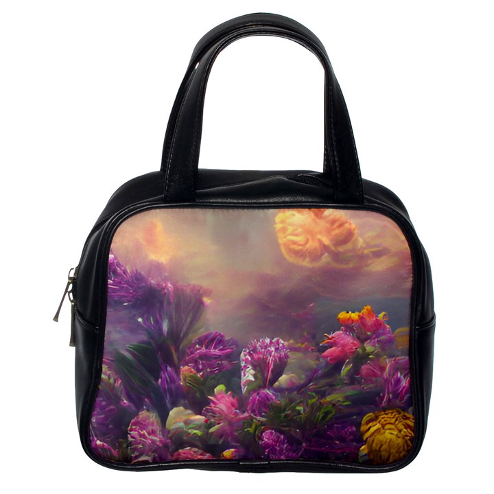 Floral Blossoms  Classic Handbag (One Side)