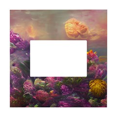 Floral Blossoms  White Box Photo Frame 4  X 6  by Internationalstore