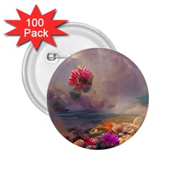 Floral Blossoms  2 25  Buttons (100 Pack)  by Internationalstore